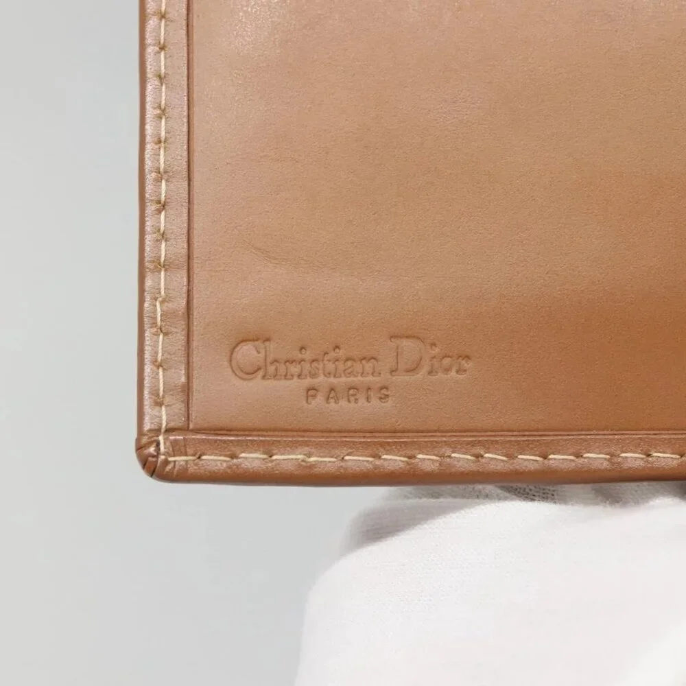 Christian Dior Trotter Canvas Long Wallet Green Auth ac3871
